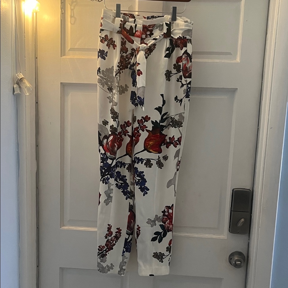 Express Cream Floral Women's Trousers
